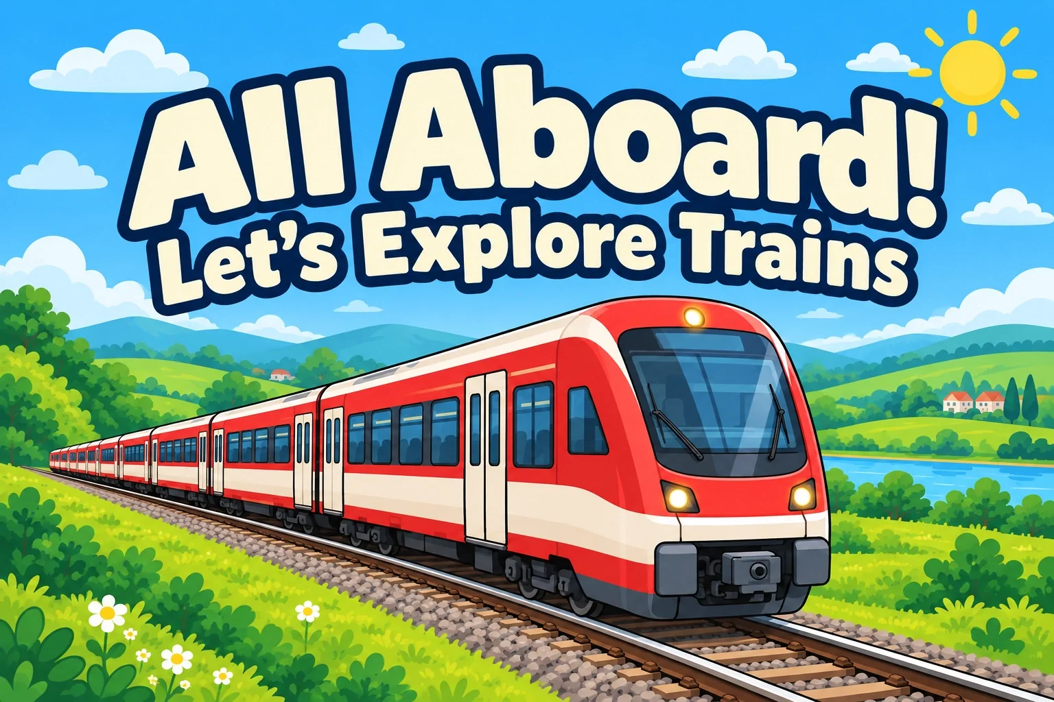 Cover of All Aboard! Let's Explore Trains